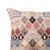 18 x 18 Square Cotton Accent Throw Pillow, Eastern Quatrefoil Print, Multicolor