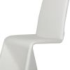 Fully Leatherette Upholstered Metal Frame Dining Chair, Set of 2, White