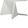 Fully Leatherette Upholstered Metal Frame Dining Chair, Set of 2, White