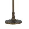 2 Bulb Tiffany Floor Lamp with Dragonfly Design Shade, Multicolor