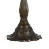 2 Bulb Tiffany Table Lamp with Dragonfly Design Shade, Multicolor