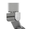 12W Integrated LED Metal Track Fixture with Mesh Head, Silver