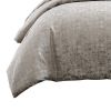 10 Piece King Polyester Comforter Set with Jacquard Print, Gray