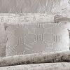 10 Piece King Polyester Comforter Set with Jacquard Print, Gray