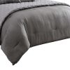 10 Piece Queen Polyester Comforter Set with Geometric Print, Gray