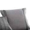 10 Piece Queen Polyester Comforter Set with Geometric Print, Gray