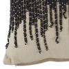 20 Inch Accent Pillow, Embroidered Details, Set of 4, Gray, Cream