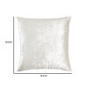 20 x 20 Shimmering Polyester Accent Pillow, Set of 4, Cream