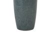 150 Watt Ceramic Body Table Lamp with Tapered Fabric Shade, Green and Beige