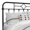 Open Tubular Frame Metal Queen Bed, Black