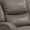 40 Inch Leatherette Power Recliner with USB Port, Brown