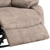 39 Inch Fabric Power Recliner with USB Port, Brown