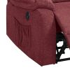 39 Inch Fabric Power Recliner with USB Port, Red