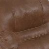 41 Inch leatherette Reclining Chair with USB Port, Brown