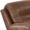 41 Inch leatherette Reclining Chair with USB Port, Brown