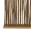 78 Inch Elongated Bamboo Branch Pattern Single Panel Screen, Brown