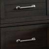 2 Drawer Wooden Nightstand with Plank Style Front, Brown