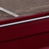 Container Style Coffee Table with Sliding Doors, Red