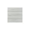 1 Open Shelf Wooden End Table with X Shaped Accents, White