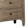 2 Drawer Wooden Nightstand with USB Slot, Gray