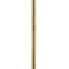 Floor Lamp with Hanging Crystal Accents, White and Gold