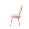 Cid 21 Inch Modern Glam Accent Chair, Round Backrest, Set of 2, Pink Velvet