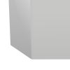 Cid Keli 15 Inch Modular End Table, Small, Glossy, Light Gray