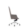 Cid 24 Inch Modern Office Chair, Knee Tilt, Sleek Tall Back, Gray