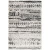 Zofi 10 x 8 Soft Fabric Floor Area Rug, Washable, Classic Aztec Pattern, Black, White