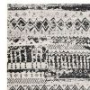Zofi 10 x 8 Soft Fabric Floor Area Rug, Washable, Classic Aztec Pattern, Black, White