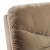 Deby 35 Inch Modern Motion Recliner Chair, Soft Microfiber Seat, Brown