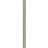66 Inch Adjustable Arc Floor Lamp, Dome Shade, Dark Bronze, Antique Brass