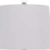 23 Inch Set of 2 Ceramic Accent Table Lamp, Hammered Base, White, Gold