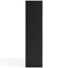 Zayla 48 Inch Tall Wood Bookcase Organizer, 8 Cube Compartments, Black