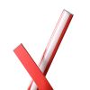 17 Inch Accent Table Lamp, Ribboned Bow, Round Base, LED Lighting, Red