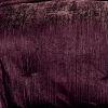 Jay 7 Piece Queen Comforter Set, Purple Polyester Velvet, Deluxe Texture
