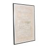 40 x 60 Hand Drawn Canvas Wall Art, Polyester, Textured Distressed, Beige