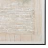 40 x 60 Hand Drawn Canvas Wall Art, Polyester, Textured Distressed, Beige