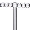 11 Inch Necklace and Jewelry Stand, SImple Design, Crystal Clear Finish