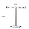 11 Inch Necklace and Jewelry Stand, SImple Design, Crystal Clear Finish