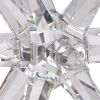 10 Inch Glass Star Accent Decor for Tabletop, Elegant Clear Crystalline