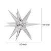 10 Inch Glass Star Accent Decor for Tabletop, Elegant Clear Crystalline