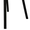 Ada 24 Inch Dining Chair, Cane Rattan Back, Beech Wood, Set of 2, Black