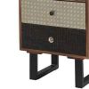42 Inch Tall Dresser Chest, Multicolor, 6 Drawers, Sturdy Sled Base, Brown