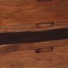 23 Inch Nightstand Side Table, Live Edge Acacia Wood, 3 Drawers, Brown