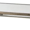 27, 21 Inch Nesting Side Table Set of 2, Mirrored Wood Frame, Silver