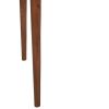 52 Inch Writing Desk, Natural Textured Acacia Wood, Burnished Brown