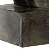 16 Inch Modern Decorative Figurine Sculpture, Horse Bust, Black Polyresin