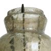 15 Inch Classic Candle Holder, Rustic Glass Jar, Farmhouse Design, Brown