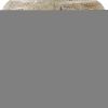 18 Inch Modern Accent Decor, Turned Finial Design, Whitewashed Finish
